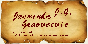 Jasminka Graovčević vizit kartica